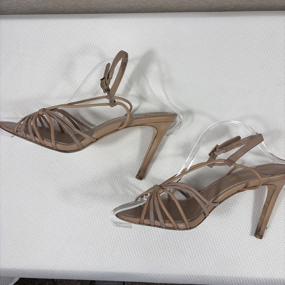 Diane von Furstenberg Women's Milena Nude Specchio High Heels size 8.5 / 38.5 - Picture 7 of 9
